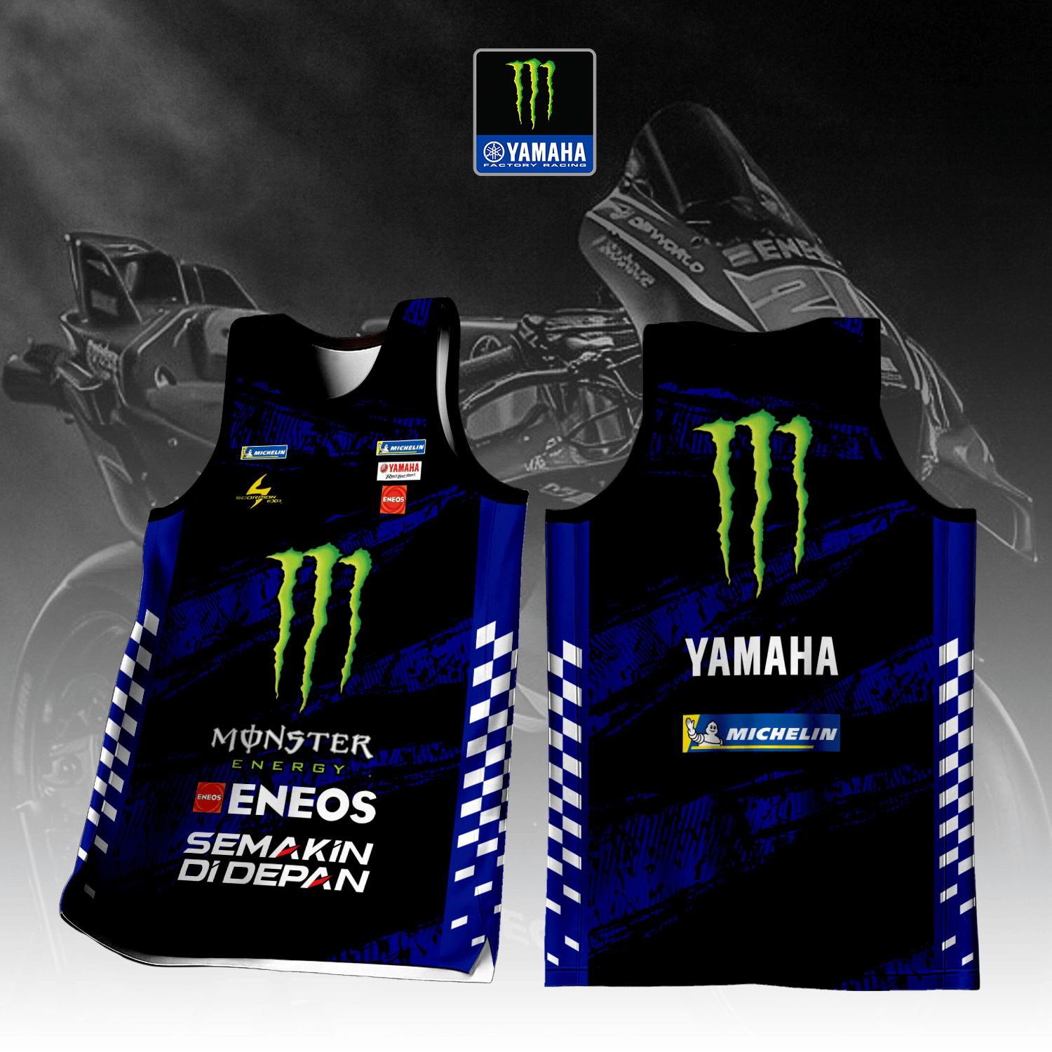 Monster Energy Yamaha MotoGP Inspired Tank Top