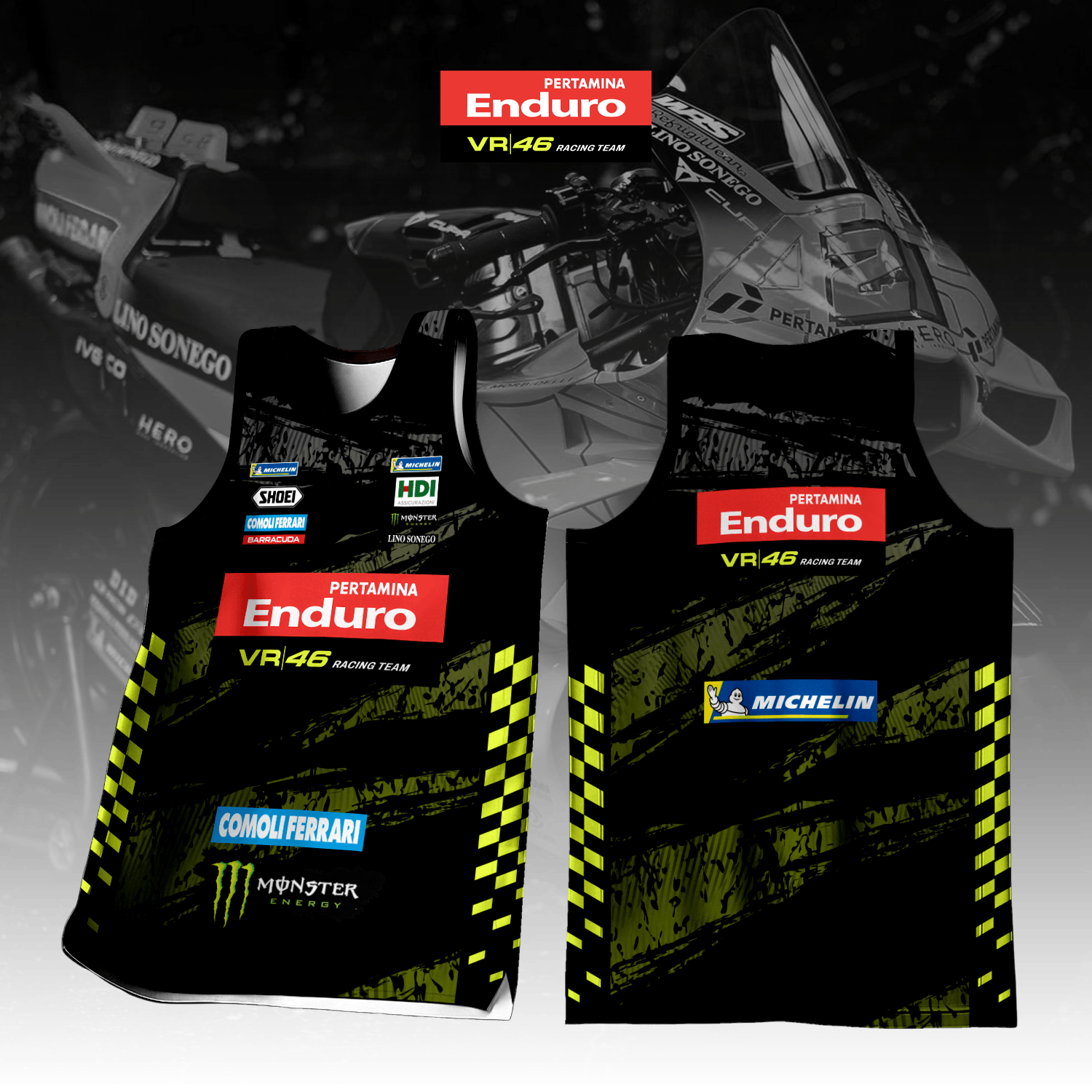 Pertamina Enduro VR46 Racing Team Inspired Tank Top